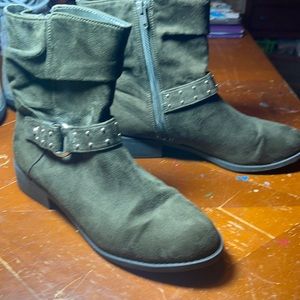 Olive green American Eagle Ankle Boots